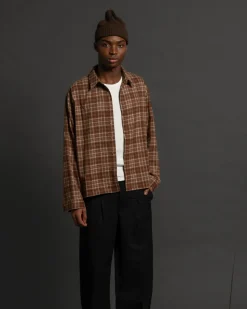 Ternet Flannel shirt bordeaux