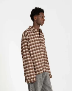 Ternet Flannel Shirt Brown
